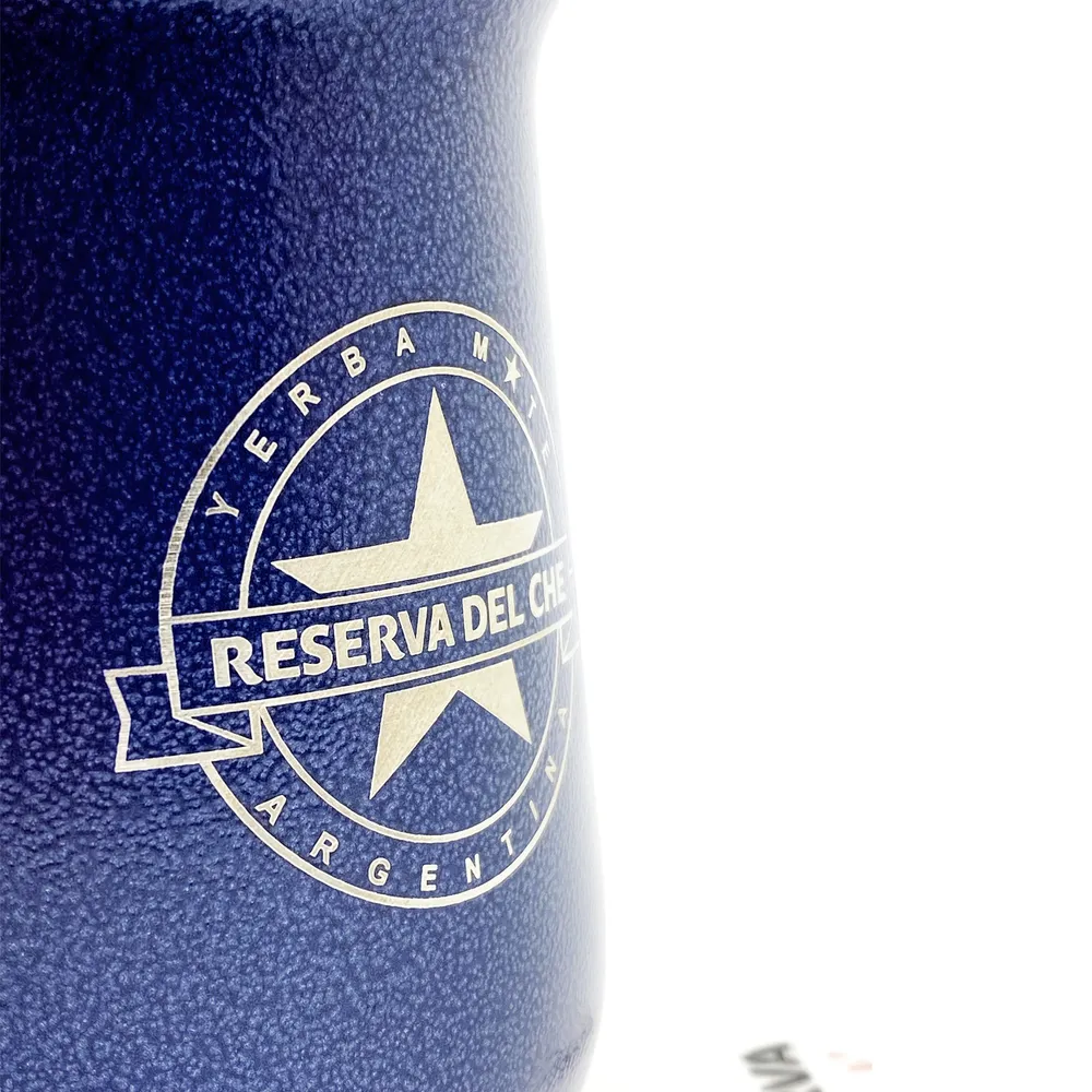 Сосуд для мате металлический тип STANLEY (синий)