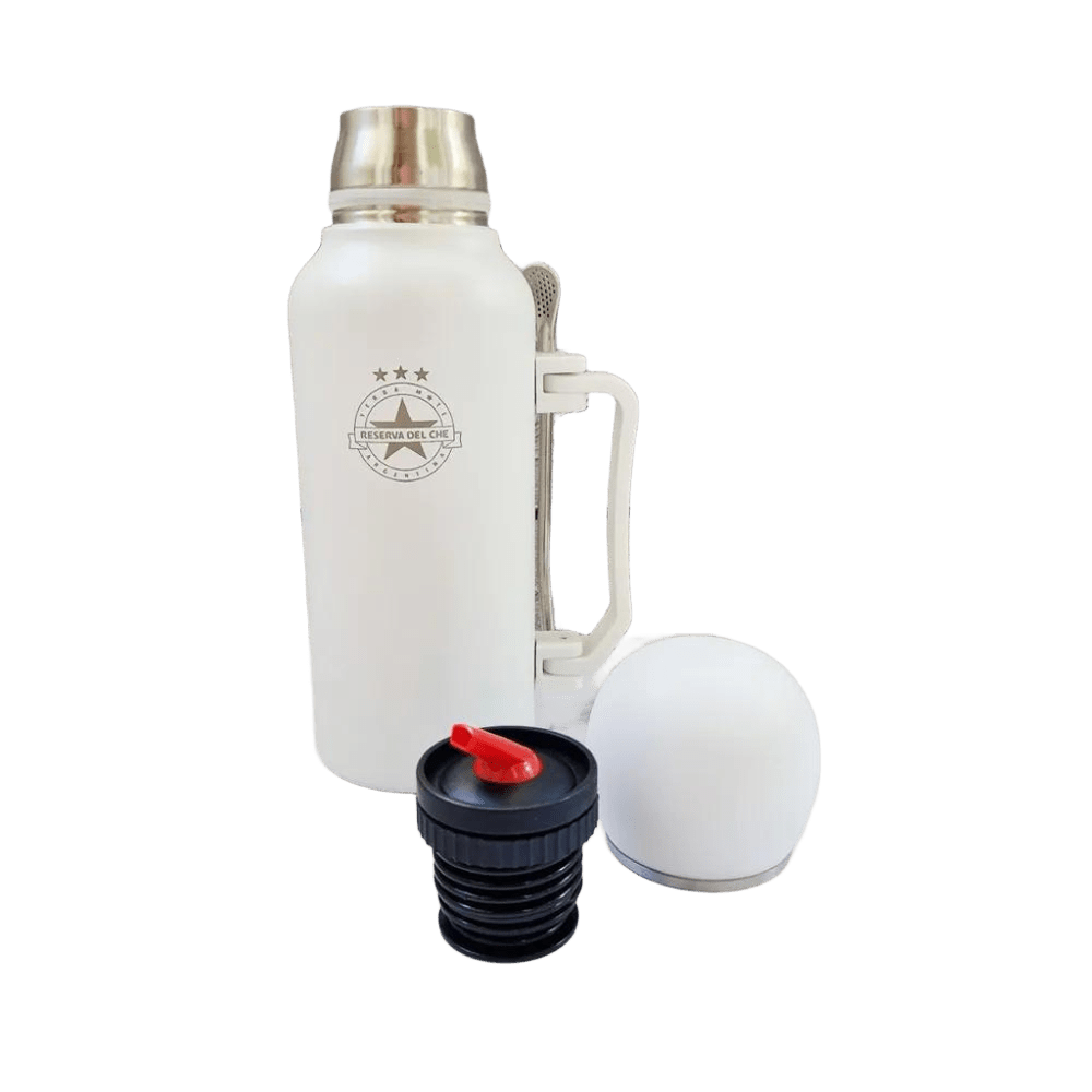 Термос 3 в 1 для мате Reserva del Che 1300 мл. белый