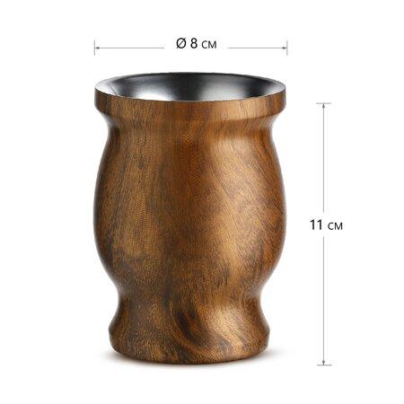 Калабас металлический Амфора, рисунок Дерево