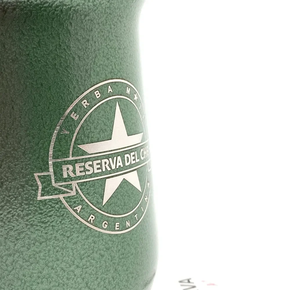 Сосуд для мате металлический тип STANLEY (зелёный)