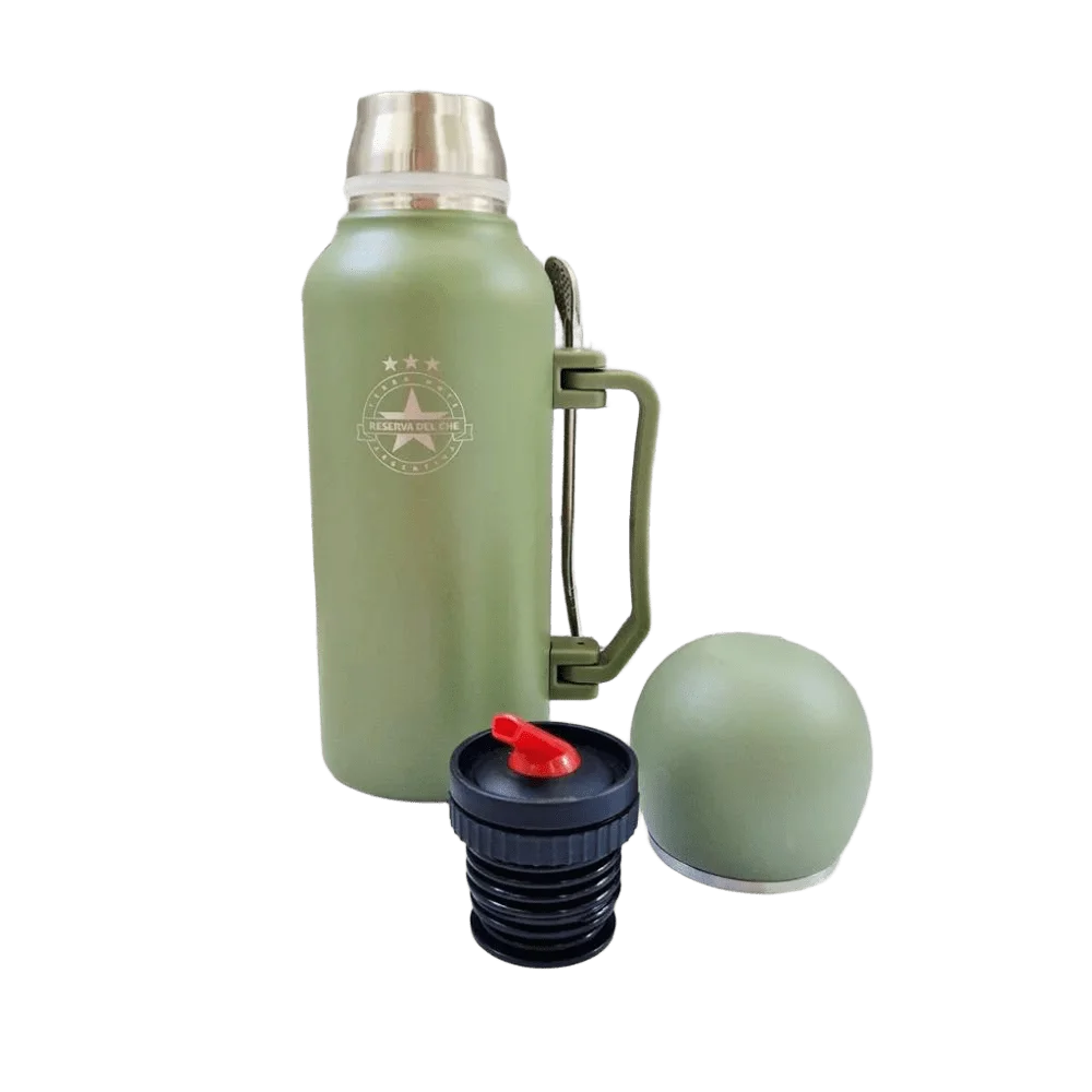 Термос 3 в 1 для мате Reserva del Che 1300 мл. зелёный