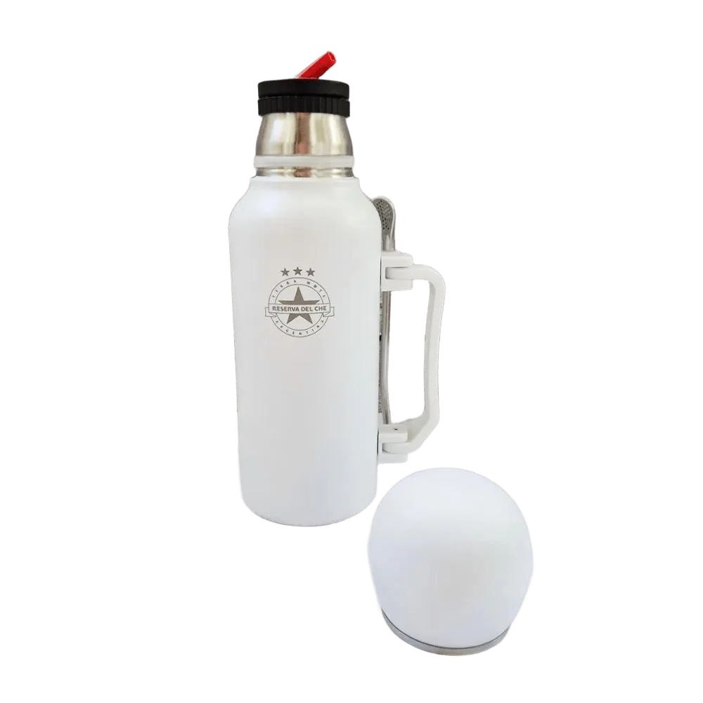 Термос 3 в 1 для мате Reserva del Che 1300 мл. белый