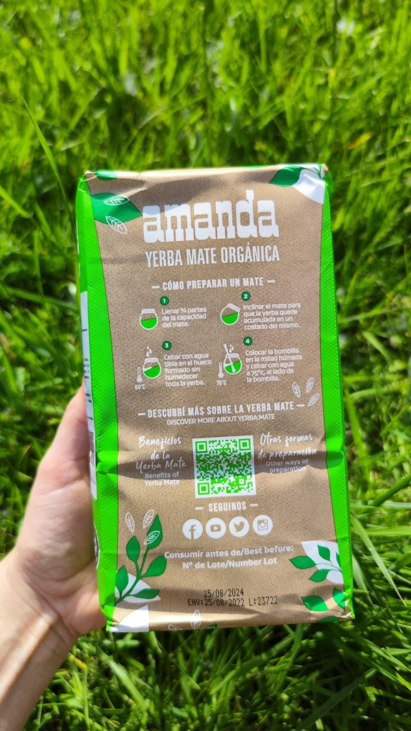 Amanda Organica - упаковка, задняя часть, инструкция