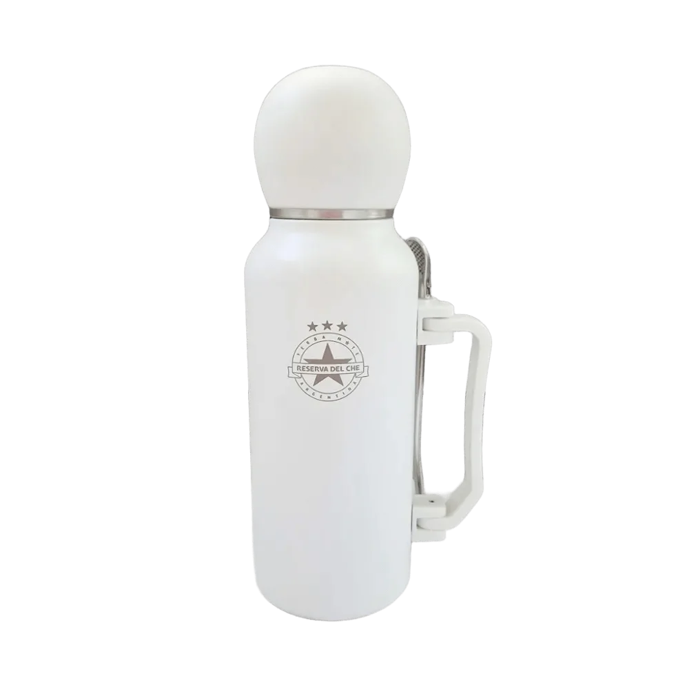 Термос 3 в 1 для мате Reserva del Che 1300 мл. белый