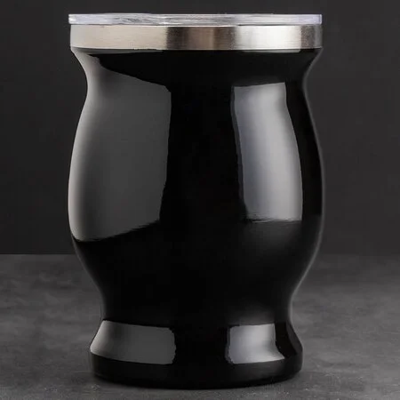 Калабас металлический Амфора, черный глянец