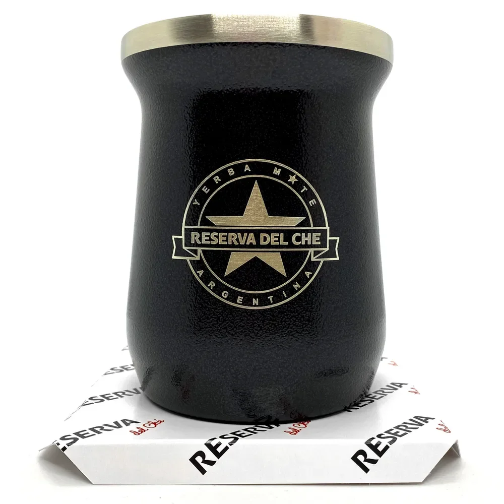 Сосуд для мате металлический тип STANLEY (чёрный)