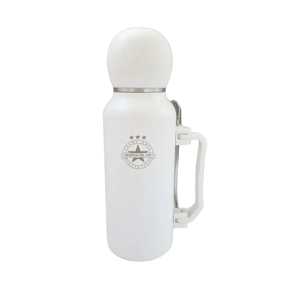 Термос 3 в 1 для мате Reserva del Che 1300 мл. белый