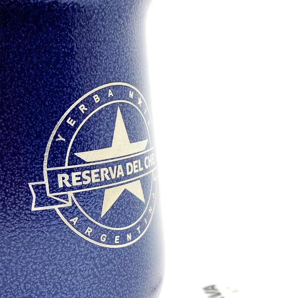 Сосуд для мате металлический тип STANLEY (синий)